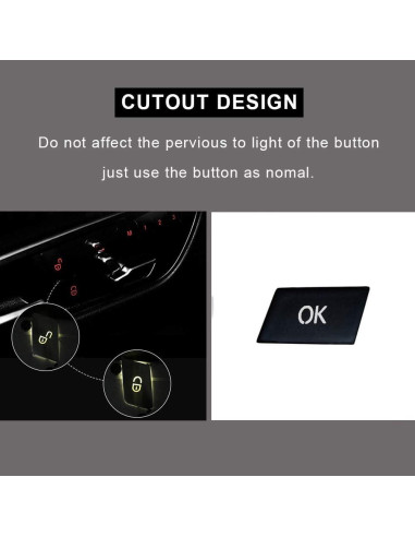 Cubierta de Botón para Volante WODOFO GDR Negro 12pcs