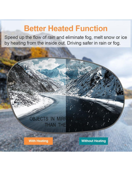 Espejo Calefaccionado Senzeal Lado Derecho Dodge Challenger