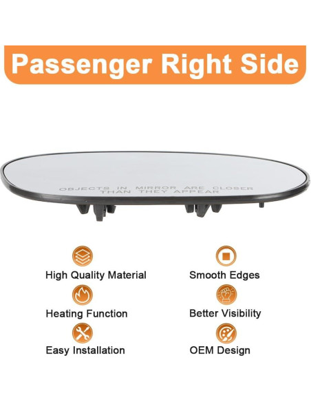 Espejo Calefaccionado Senzeal Lado Derecho Dodge Challenger