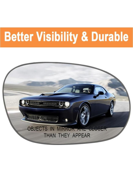 Espejo Calefaccionado Senzeal Lado Derecho Dodge Challenger