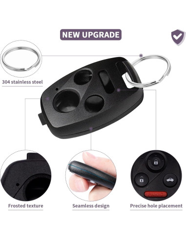 Funda de Llave Honda 4 Botones JJC87HNK02 ABS 6.4x3.5cm
