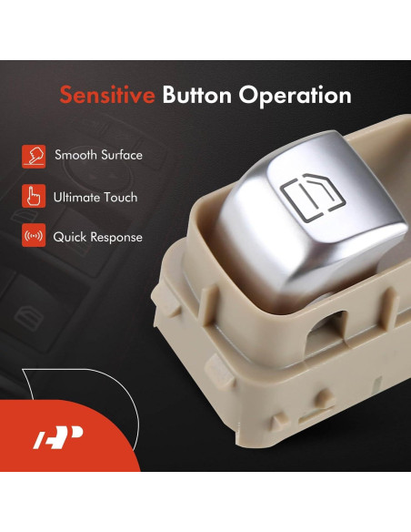 Interruptor Ventana Eléctrica A-Premium Beige para Mercedes-Benz