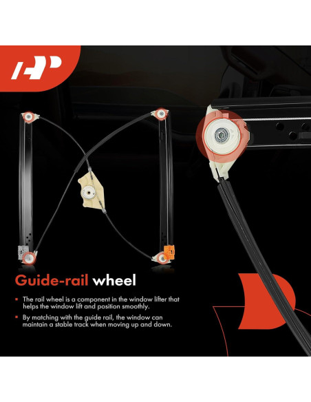 Regulador Ventana Eléctrico A-Premium VW Touareg 2004-2010