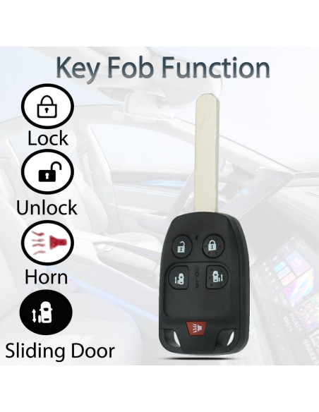 Llave remota Honda Odyssey 2011-2013 5 botones SUPALAND