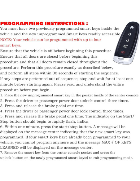 Llavero inteligente Ford Explorer Edge 2011-2019 M3N5WY8609
