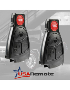 Funda Control Remoto Mercedes Clase C E G SLK AMG - 2 Piezas 2