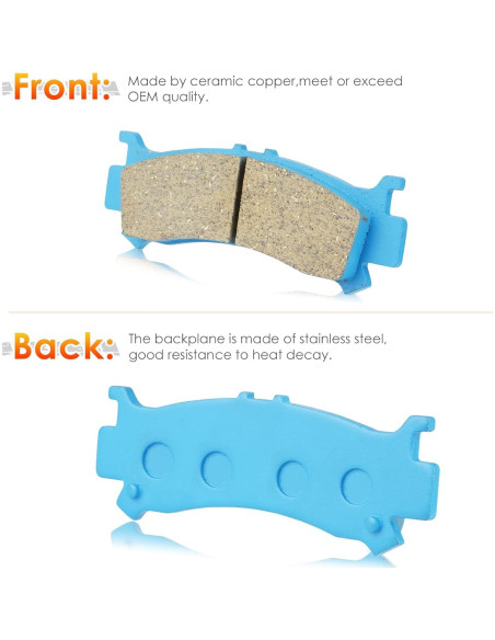 Juego de Pastillas de Freno Cerámicas ISEYEC para Honda