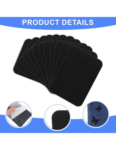 12 Parches de Algodón para Planchar 7.5x10.5cm Hariendny