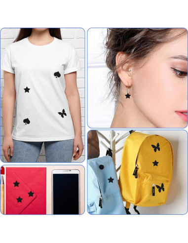 12 Parches de Algodón para Planchar 7.5x10.5cm Hariendny