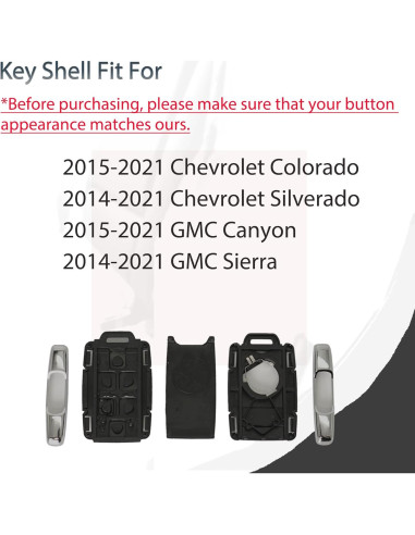 Funda de Llavero SUPALAND para Chevy Silverado 2014-2021