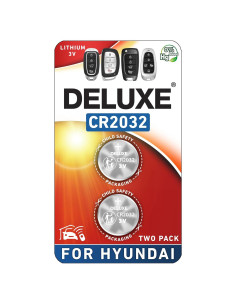 Baterías CR2032 Deluxe para llaveros Hyundai (Paquete de 2)
