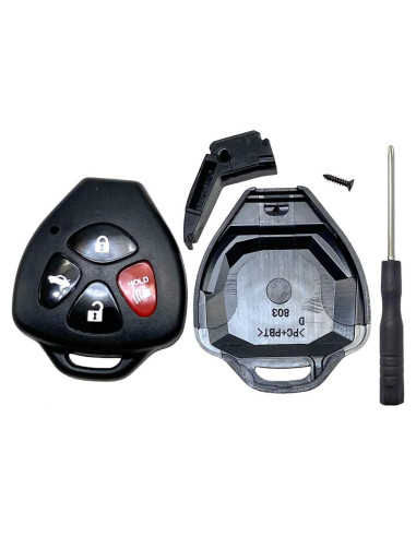 Carcasa de Llave Remota Toyota 4 Botones - Reemplazo