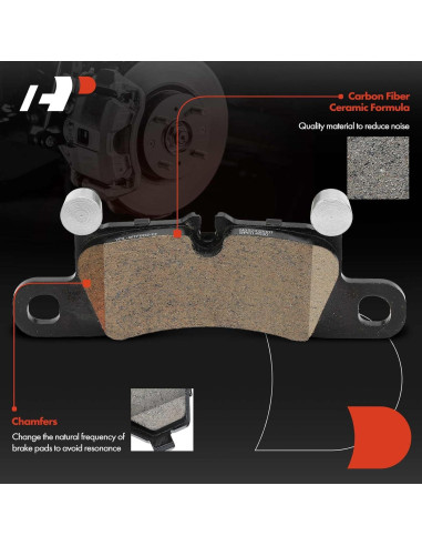 Juego de Pastillas de Freno Cerámicas A-Premium Porsche y VW