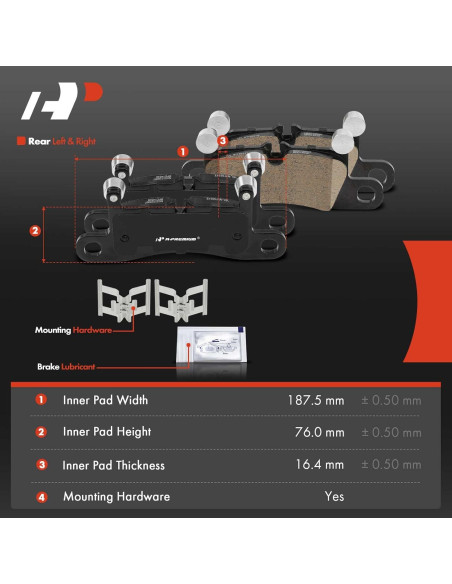 Juego de Pastillas de Freno Cerámicas A-Premium Porsche y VW