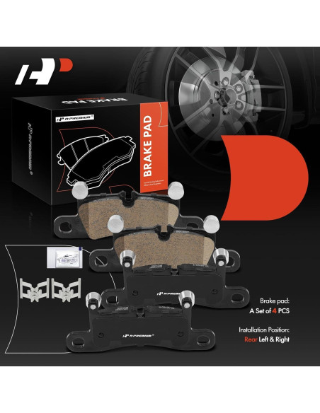 Juego de Pastillas de Freno Cerámicas A-Premium Porsche y VW