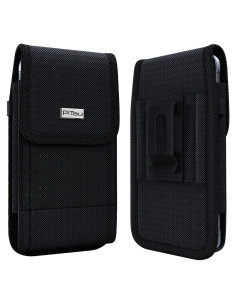 Funda PiTau para iPhone 16 Plus y Pro Max - Nylon Negro
