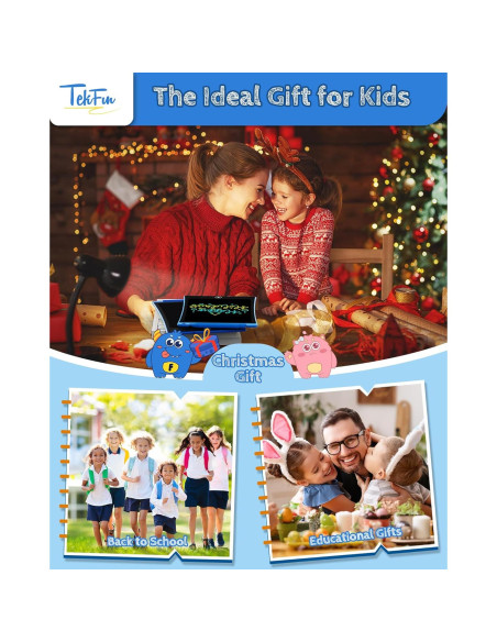 Tableta de Escritura LCD TEKFUN 10" Azul - 2 Paquetes