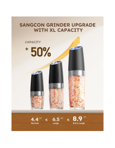 Molinillos Eléctricos de Sal y Pimienta Sangcon XL 230ml 2