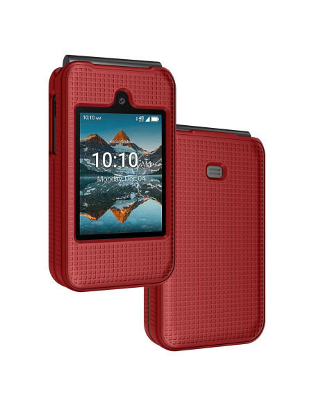 Funda Plegable Nakedcellphone para Iris Easy Flip - Rojo Funda Plegable Nakedcellphone para Iris Easy Flip - Rojo
