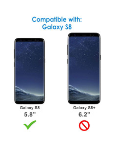 Funda Slim JETech para Samsung Galaxy S8, Negro 2