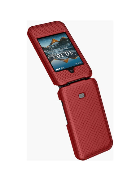 Funda Plegable Nakedcellphone para Iris Easy Flip - Rojo Funda Plegable Nakedcellphone para Iris Easy Flip - Rojo