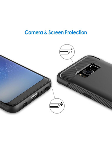 Funda Slim JETech para Samsung Galaxy S8, Negro