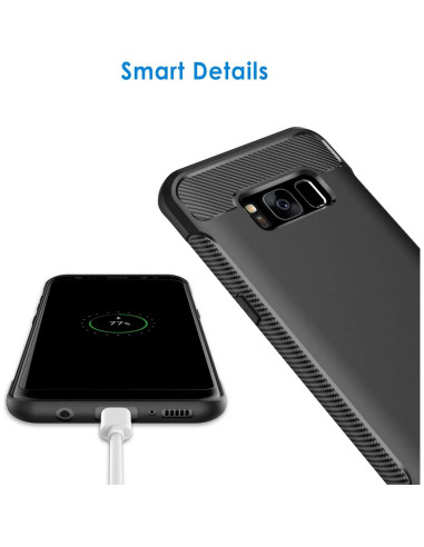 Funda Slim JETech para Samsung Galaxy S8, Negro