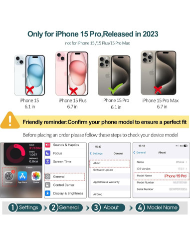 Funda Cartera TwoHead iPhone 15 Pro Magnética Azul