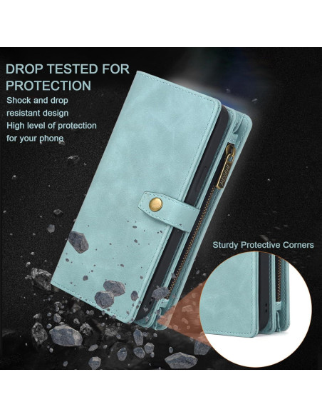 Funda Cartera TwoHead iPhone 15 Pro Magnética Azul