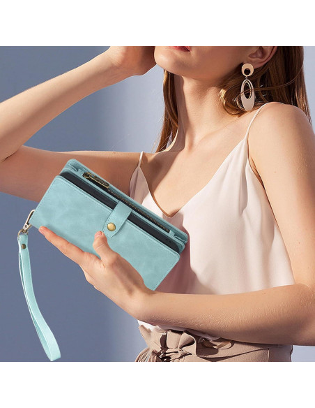 Funda Cartera TwoHead iPhone 15 Pro Magnética Azul