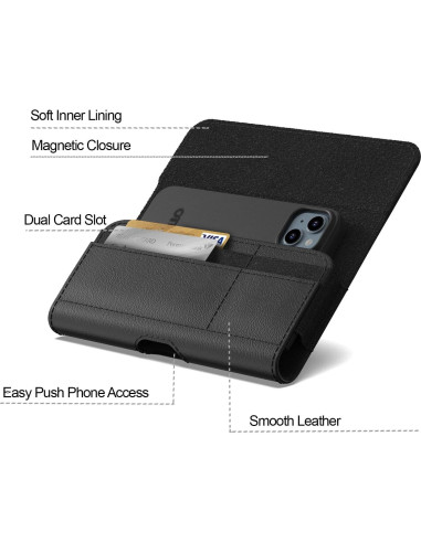 Funda Holster CoverON para Samsung Galaxy A36 A55 - Negro