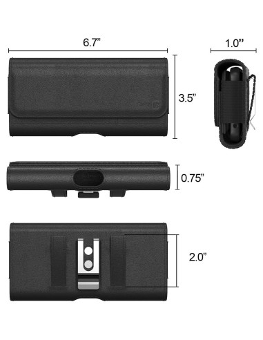 Funda Holster CoverON para Samsung Galaxy A36 A55 - Negro