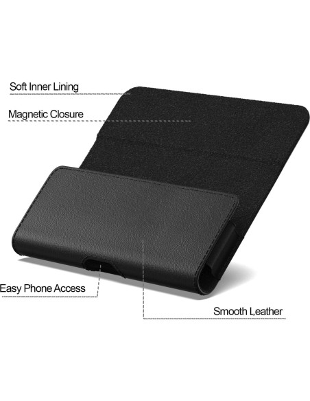 Funda Holster CoverON para Moto G Power/G Play/G 5G Negra