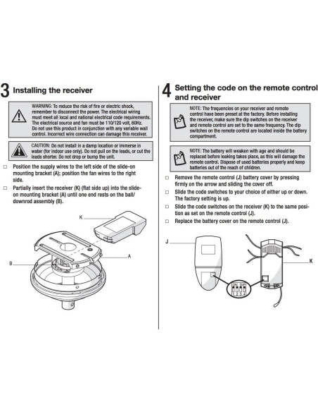 Control Remoto Anderic FAN51T para Ventiladores de Techo