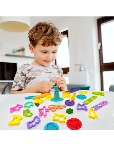 Juego de Herramientas de Masa YUNERKITA para Niños 2-8 Años