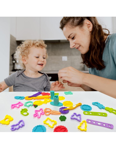 Juego de Herramientas de Masa YUNERKITA para Niños 2-8 Años