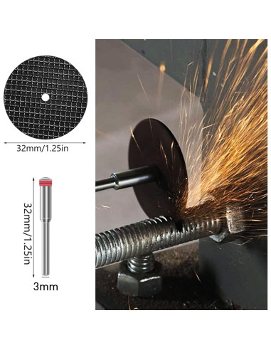 60 Discos de Corte 32mm APORO para Herramienta Rotativa
