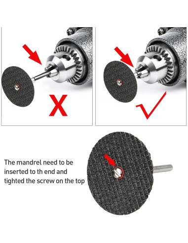 60 Discos de Corte 32mm APORO para Herramienta Rotativa