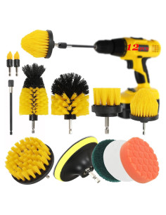 Kit de limpieza 12 en 1 MIANYINGR con cepillos y varilla