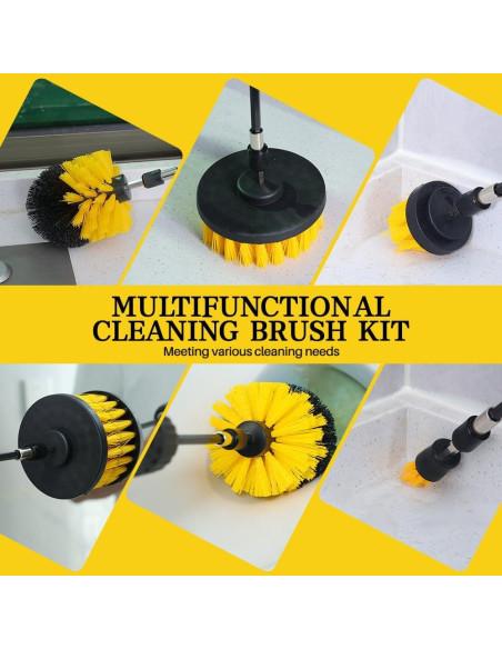 Kit de limpieza 12 en 1 MIANYINGR con cepillos y varilla