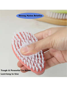 Paquete de 2 cepillos de limpieza Ganganmax - Nylon duro 2