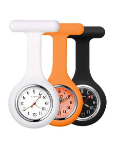 Juego de 3 Relojes Fob Alladaga para Enfermera Silicona