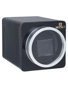 Reloj Winder MOZSLY Individual Cuero Motor Silencioso