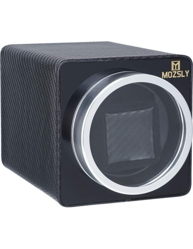Reloj Winder MOZSLY Individual Cuero Motor Silencioso
