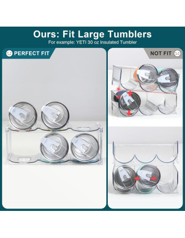 Organizador de Botellas Apilable LANDNEOO - 2 Niveles, 6 Botellas