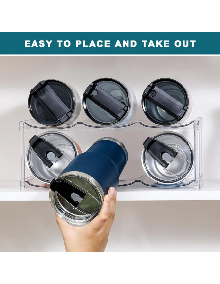 Organizador de Botellas Apilable LANDNEOO - 2 Niveles, 6 Botellas