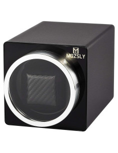 MOZSLY Reloj Winder Individual para Relojes Automáticos Negro