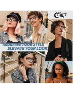 CGID Gafas de Sol Retro UV400 para Hombres y Mujeres 2