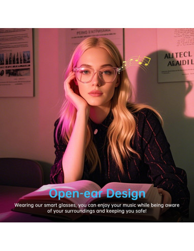 Gafas Inteligentes GenXenon GS03-C Luz Azul Bluetooth 5.3