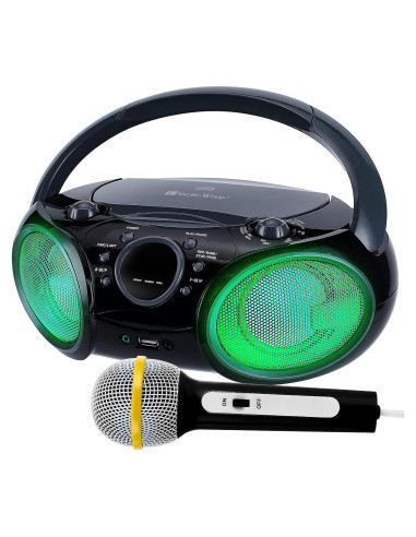 Karaoke Portátil SingingWood NP030AB-GK, Bluetooth y CD